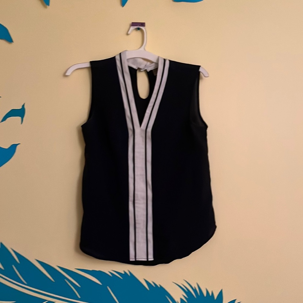 Sailor Striped Navy Blue Sleeveless Top